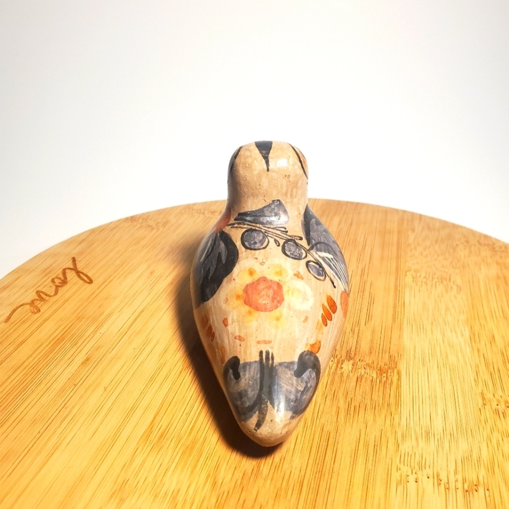 VINTAGE Tonalá Pottery Bird Figurine MCM Mexican Ceramic Folk Art EUC - Picture 7 of 14
